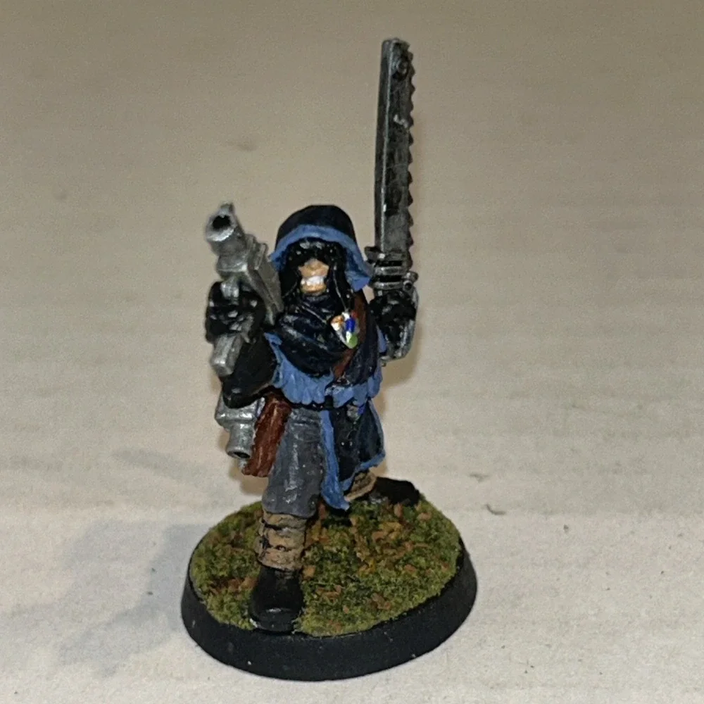 Ral Partha Warhammer Metal Painted Miniature‎ Cawdor Leader Soldier With Pistol